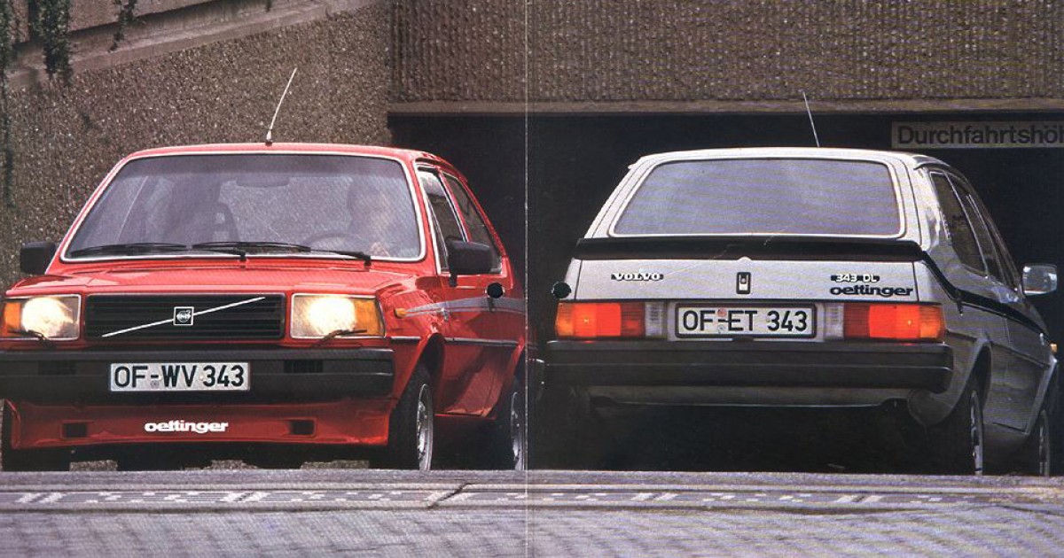 Photo Ancienne Volvo 343 Voiture De Rallye Belgique Vanderhaegen 1982 - Original