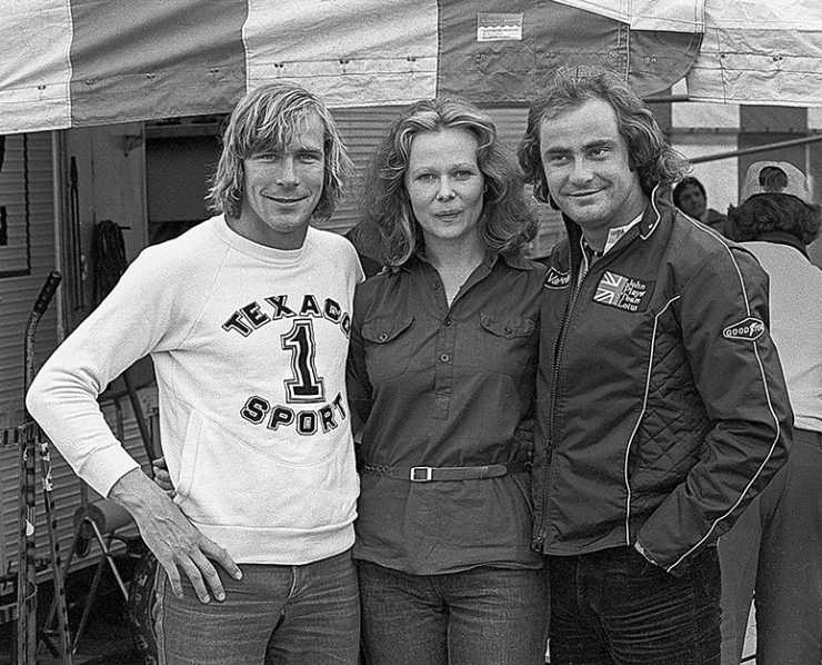 Hunt, Sjöö och Nilsson vid banan.