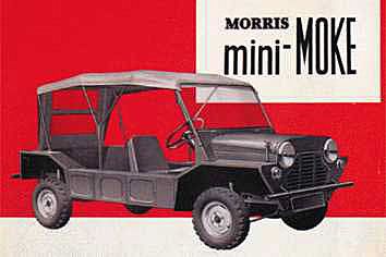 En mer basutrustad bil än Mini Moke är svårt att tänka sig. Till och med passagerarstol och baksäte kostade extra och taket bestod av en enkel duk som spändes över några rangliga bågar. Instrumenteringen bestod av en centralt placerad hastighetsmätare med inbyggd bränslemätare. På den korta tillvalslistan fanns också vindrutespolare och kurvhandtag.