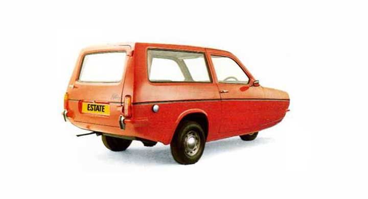 Den lilla lustiga trehjulingen Reliant Robin fanns som även som estate