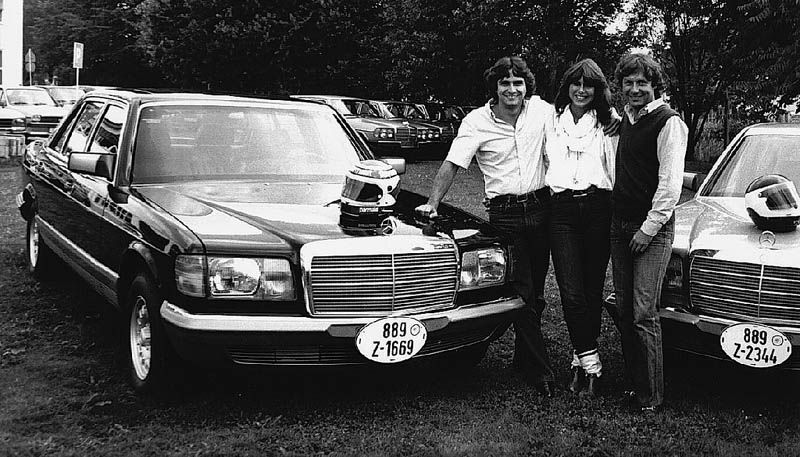 Nelson Piquet med 500SEL sedan