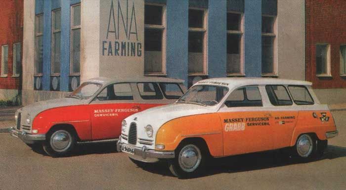 Saab ana massey ferguson service bilar saab 95