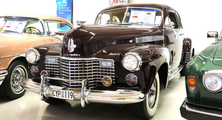 Cadillac Serie 62 De Luxe Coupe 1941 som importerats till Sverige 1979.