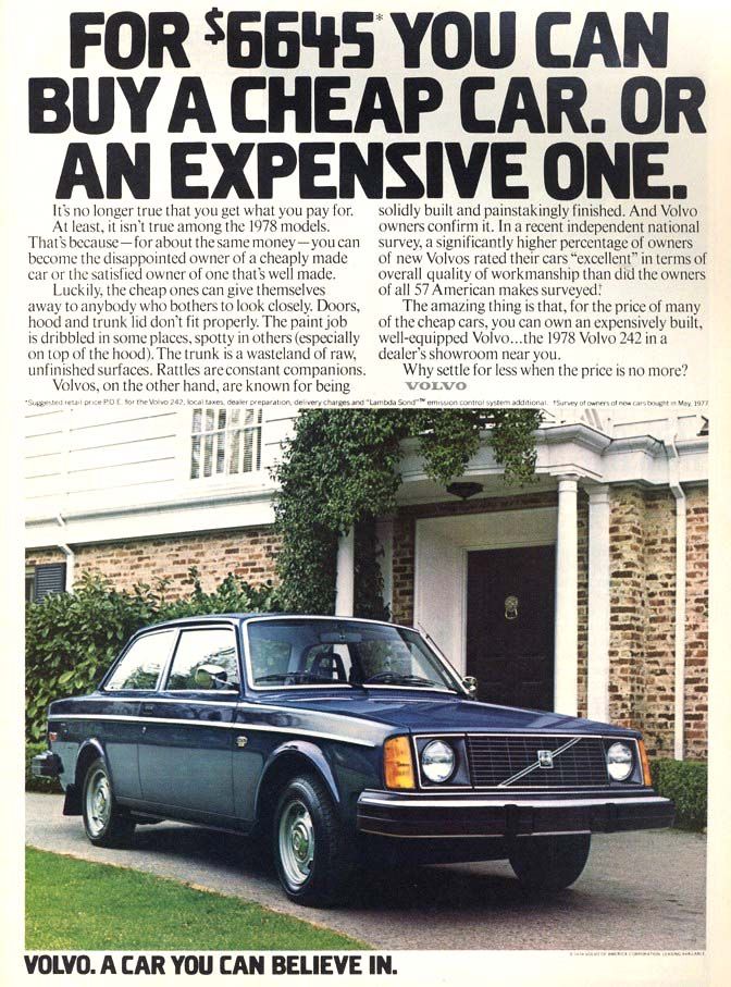 1978 och med prislappen 6645 dollar var 242 inte någon särskilt billig bil. För dom pengarna kunde man faktiskt köpa en Pontiac Bonneville eller en Mercury Marquis.