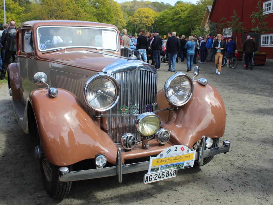 Bentley sports saloon 1935, också den karossen från Park Ward