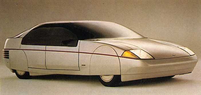 Ghia tog upp sin fabless för täckta hjul med sina experimentbilar för Ford på 80-talet. Nu var bränslesnålhet ledordet och ett sätt att uppnå det var mer och mer avancerad strömlinjeform. Med datoriserade uträkningar och vindtunneltester skapade man Probe IV 1983.
