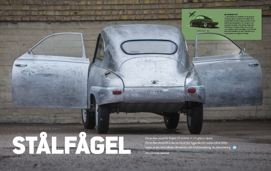 En Saab breder ut sina vingar!