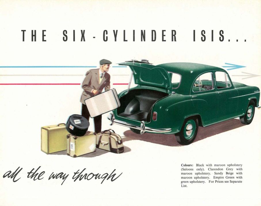 Morris Isis var stor, rymlig men blev ändå inte populär. Den sista stora bilen från Morris lades ner 1958 efter bara tre år.