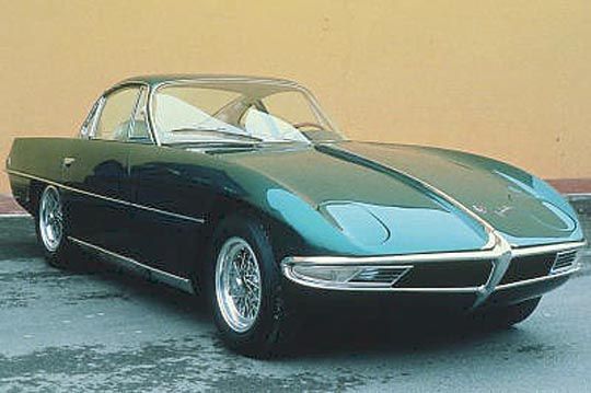 Så här såg Lamborghinis första prototyp ut, urmodellen 350GTV från 1963.