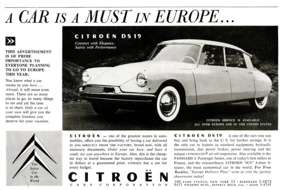 Citroen DS19 USA 1957