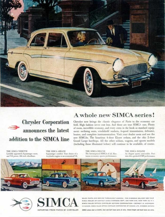 Och Aronde såldes också i samarbete med Chrysler