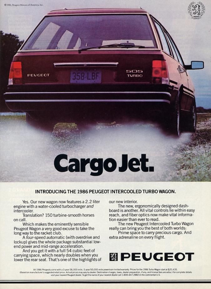 Peugeot 505 Turbo wagon 1987