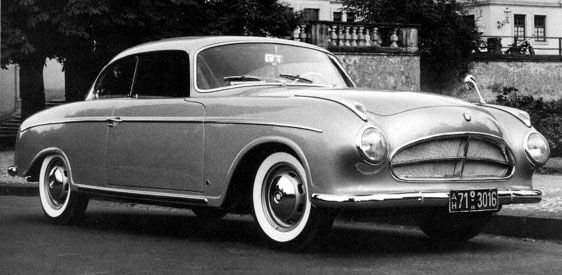 PÅ femtiotalet byggdes några specialbilar, främst för utställningar. Denna 502 hette Marburg, och visades 1956.