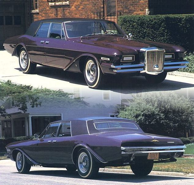1966 gjorde man ett försök att blåsa liv i det mäktiga märket Duesenberg, denna enda prototyp framställdes och den var gigantisk. Designen kom senare att gå igen i den mer framgångsrika Stutz, som också var ett gammalt anrikt namn i ny tappning.